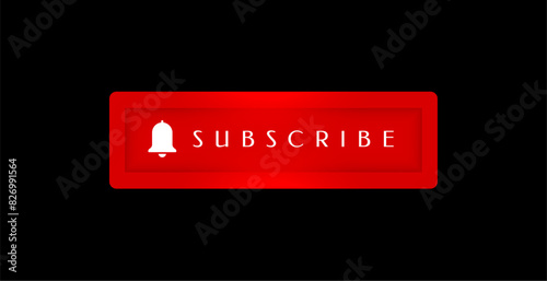 red web subscription button for online member