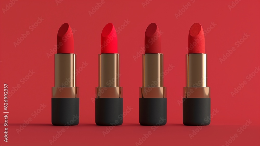 Obraz premium Elegant and sophisticated posters reflecting both modern and classic aesthetics, commercials and other front pages, lipstick posters,モダンとクラシックの両方の美学を反映したエレガントで洗練されたポスター、CMなどの一面、口紅のポスター、Generative AI