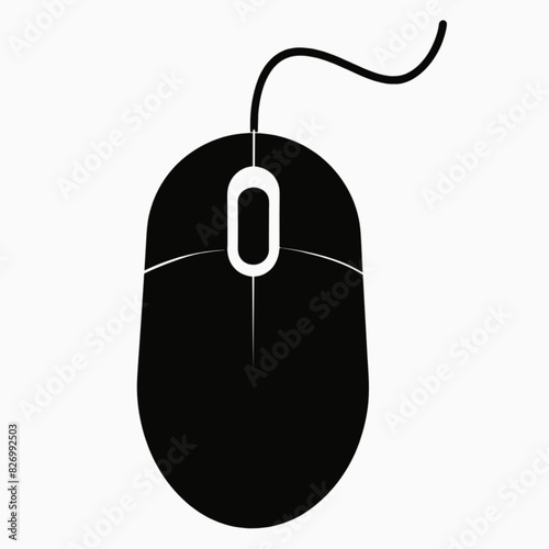 computer mouse on white background