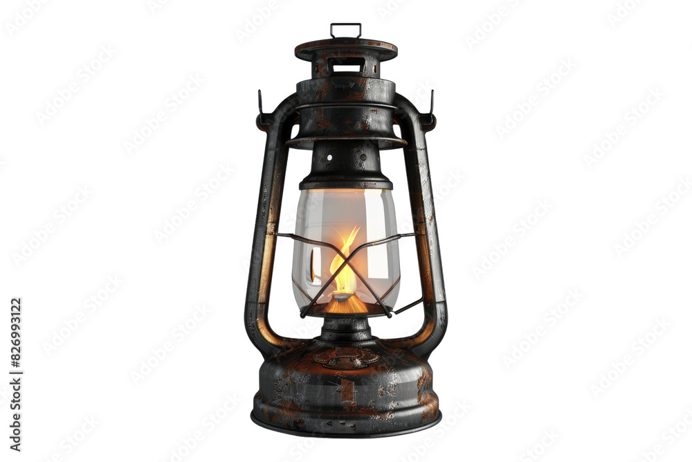 kerosene lamp isolated on white background kerosene lamp isolated on white background