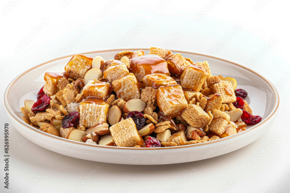 Delicious Apple Pie Party Mix with a Nutty Crunch and Chewy Touch Delicious Apple Pie Party Mix with a Nutty Crunch and Chewy Touch