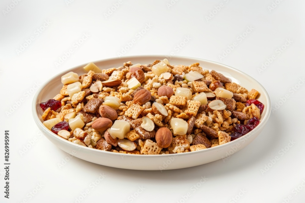 Scrumptious Apple Pie Party Mix with Crunchy Chopped Dried Apples Scrumptious Apple Pie Party Mix with Crunchy Chopped Dried Apples