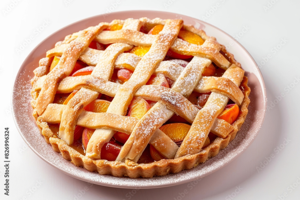 Captivating Apricot and Peach Pie with Aromatic Caramelized Fruit Filling Captivating Apricot and Peach Pie with Aromatic Caramelized Fruit Filling