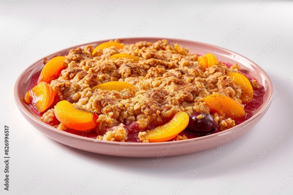 Delectable Apricot and Cherry Crisp Indulgence