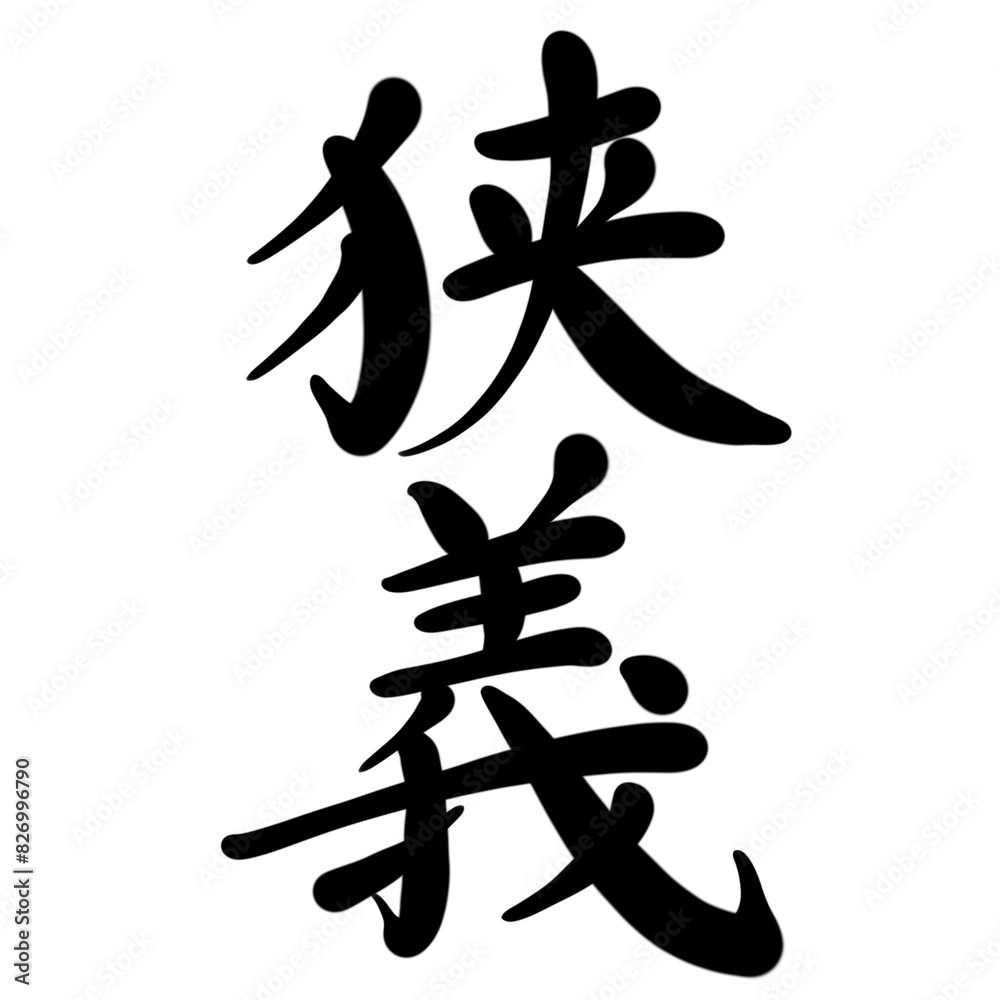 狭義を手書き文字で 狭義を手書き文字で