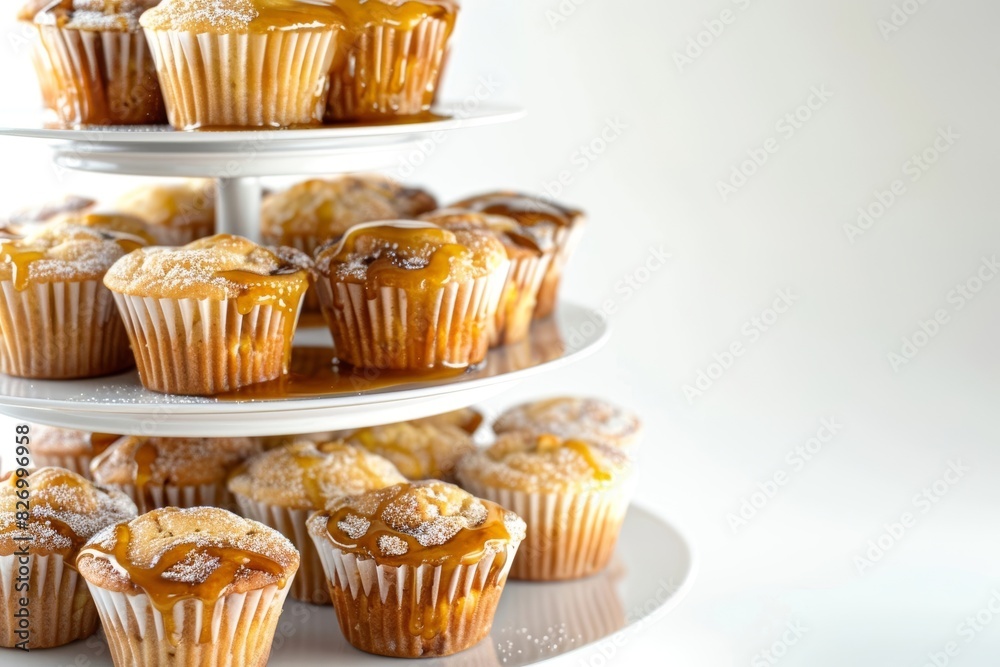 Elegant Apple-Vanilla Mini Muffins with Cider Glaze Elegant Apple-Vanilla Mini Muffins with Cider Glaze