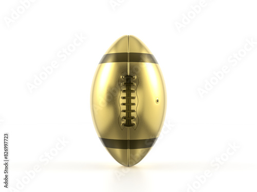 Gold american football ball