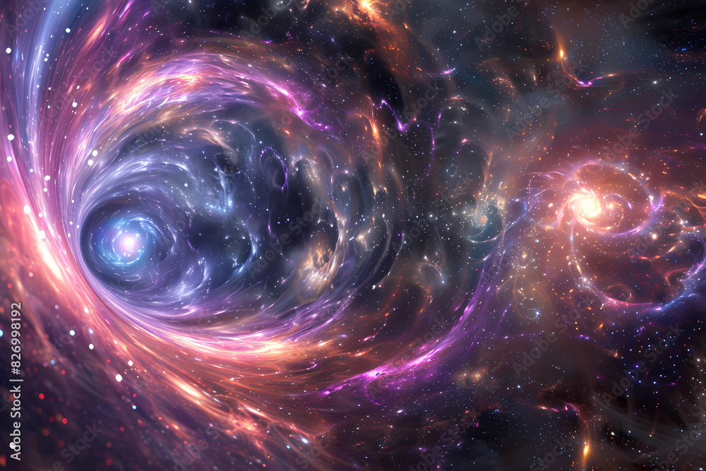 A cosmic confluence of energy, where the boundaries between realities blur and anything is possible. A cosmic confluence of energy, where the boundaries between realities blur and anything is possible.