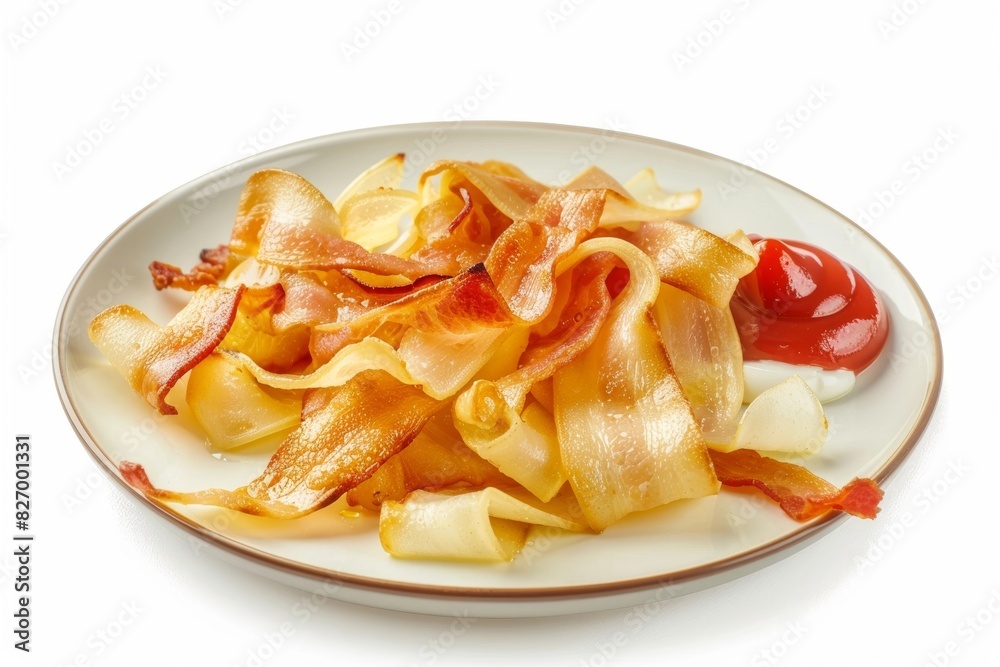 Bacon Fat-Fried Potato Peel Ribbons: A Symphony of Flavors Bacon Fat-Fried Potato Peel Ribbons: A Symphony of Flavors