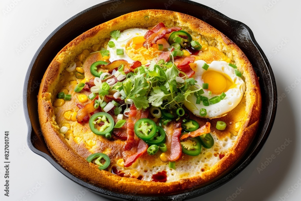 Mouthwatering Breakfast: Bacon Cornbread Dutch Baby Skillet Dish Mouthwatering Breakfast: Bacon Cornbread Dutch Baby Skillet Dish
