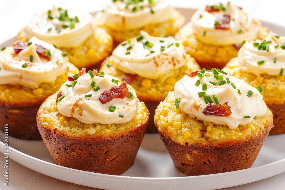 Delicious Bacon Corn Muffins with Cream Cheese Frosting Delicious Bacon Corn Muffins with Cream Cheese Frosting