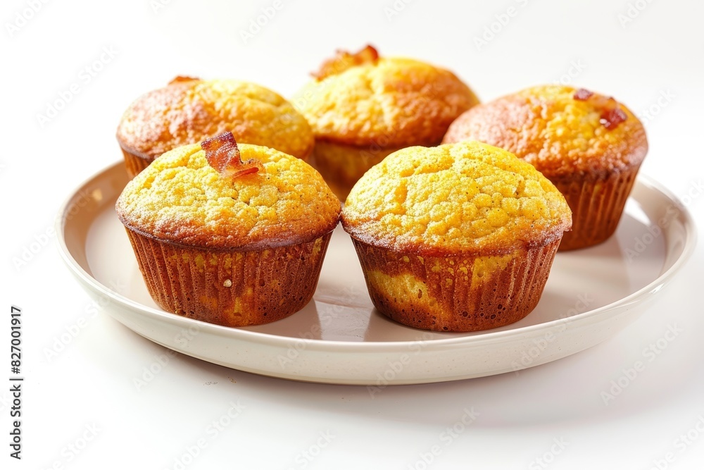 Perfect Bacon Corn Muffins with Creamy Orange Drizzle Perfect Bacon Corn Muffins with Creamy Orange Drizzle