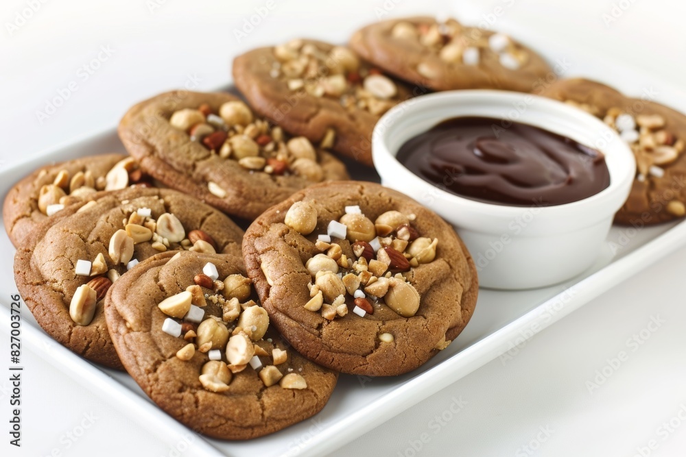 Tempting Banana Mutt Cookies with Peanut Edges and Vanilla Chip Dipping Sauce Tempting Banana Mutt Cookies with Peanut Edges and Vanilla Chip Dipping Sauce