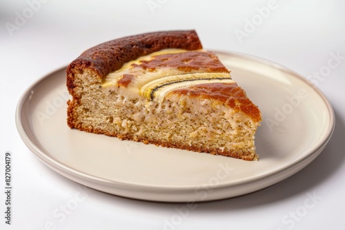 Majestic Banana Cake with Artistic Pecan Praline