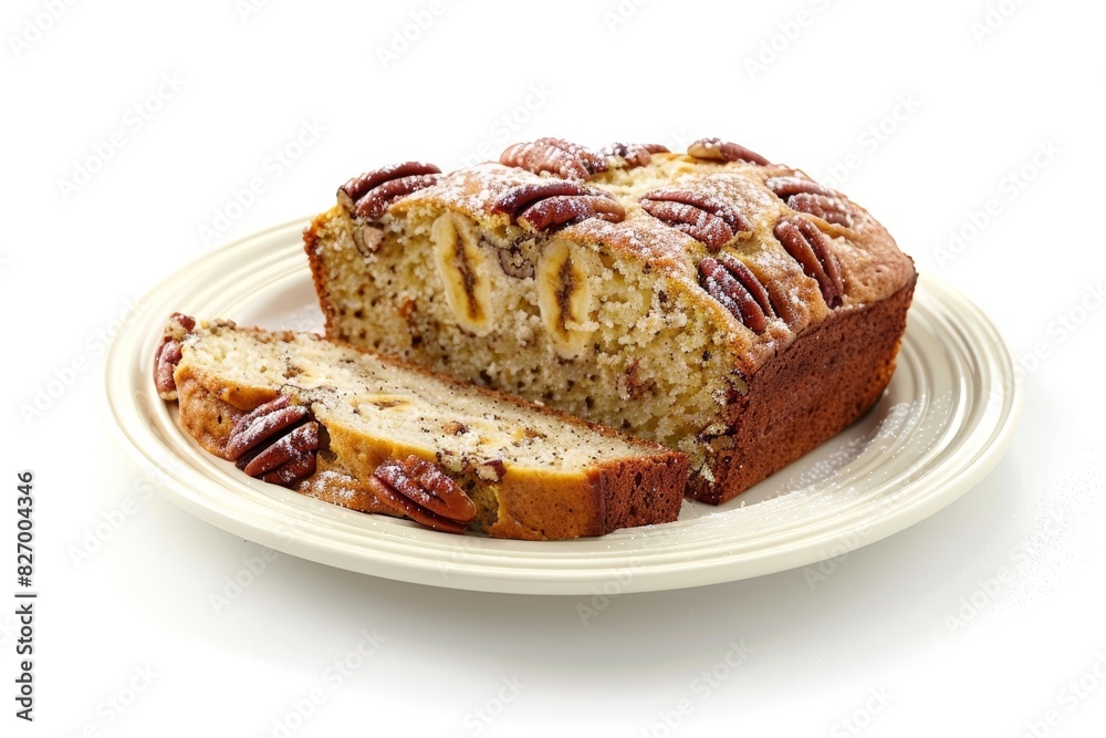 Pecan-Crusted Banana Bread with a Touch of Elegance Pecan-Crusted Banana Bread with a Touch of Elegance