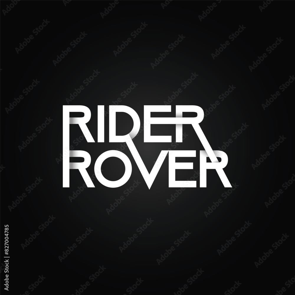 Rider Rover Wordmark Logo - RR Initials Name Logo Design Rider Rover Wordmark Logo - RR Initials Name Logo Design