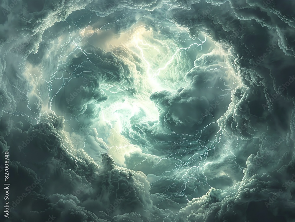 Brooding storm clouds with sporadic lightning, swirling fiercely, white backdrop, wide shot, moody lighting Brooding storm clouds with sporadic lightning, swirling fiercely, white backdrop, wide shot, moody lighting