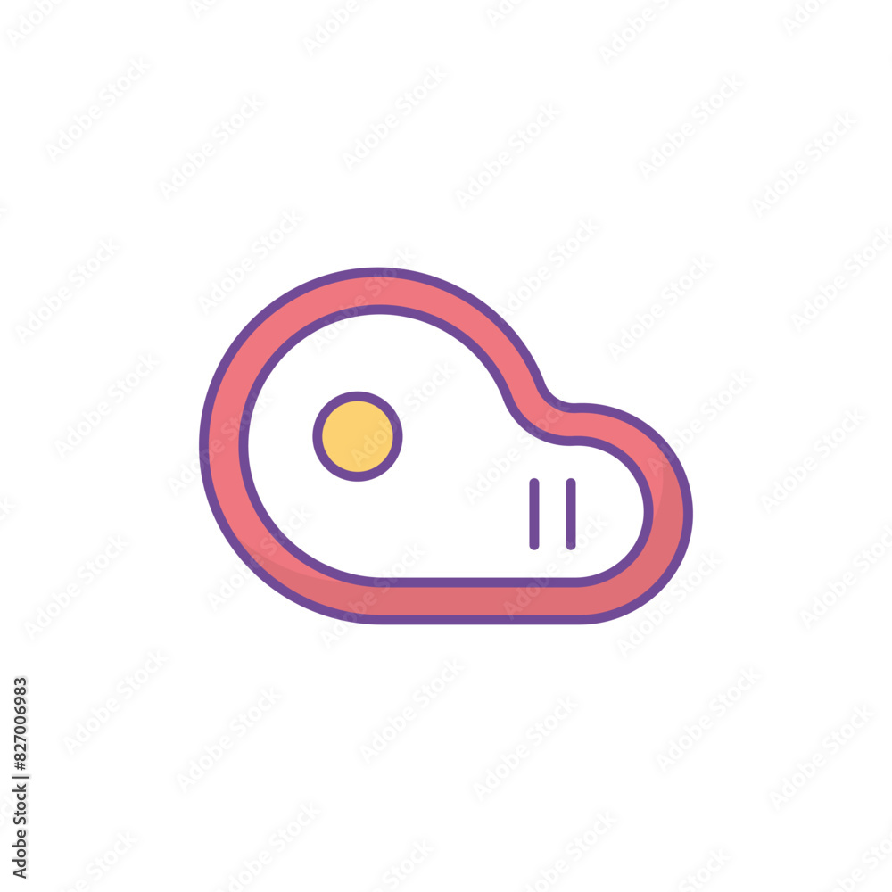 Meat icon design with white background stock illustration Meat icon design with white background stock illustration