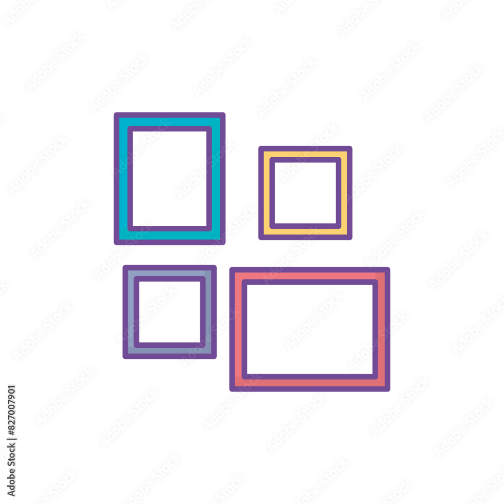 picture icon design with white background stock illustration picture icon design with white background stock illustration