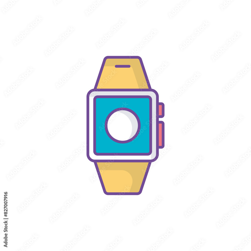 Watch icon design with white background stock illustration Watch icon design with white background stock illustration