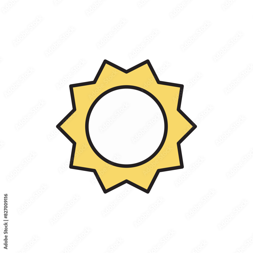 Sun icon design with white background stock illustration Sun icon design with white background stock illustration