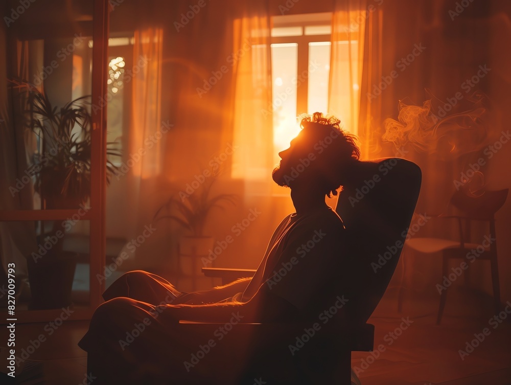 Bipolar disorder patient in therapy, warm lighting, wide shot, safe and comforting ambiance Bipolar disorder patient in therapy, warm lighting, wide shot, safe and comforting ambiance