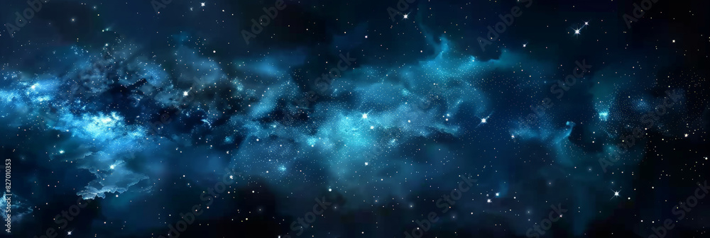 Blue starry galaxy with nebulae and bright stars, showcasing a stunning cosmic landscape filled with vibrant colors and twinkling lights, perfect for space-themed designs and projects.
Blue starry galaxy with nebulae and bright stars, showcasing a stunning cosmic landscape filled with vibrant colors and twinkling lights, perfect for space-themed designs and projects.