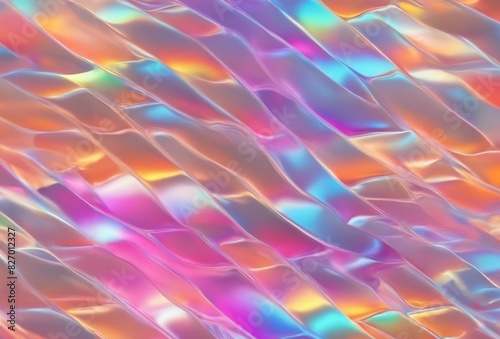 Vibrant abstract holographic background with iridescent colors and wavy patterns, perfect for creative designs, digital art, and modern projects.