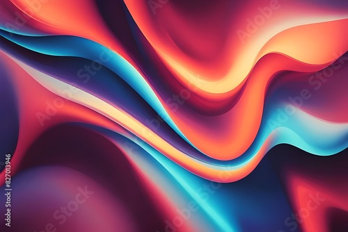 colorful abstract gradient waves background, backgrounds 