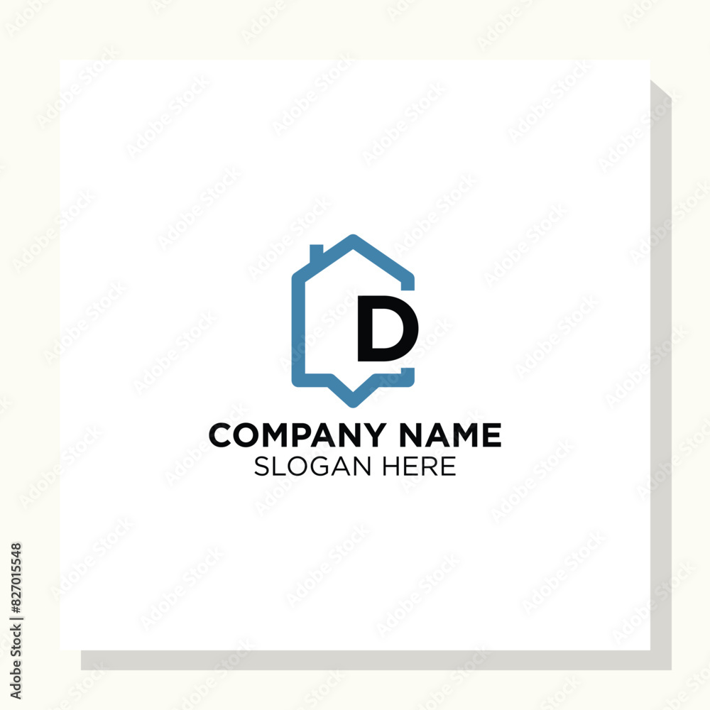Fototapeta premium letter initial home Logo designs, home Shop logo designs, Modern construction logo designs vector icon