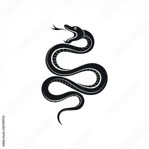Wallpaper Mural snake icon or snake logo. logo iconic snake chinese, circel logo snake, red snake logo. black color and white background. shio snake, snake chinese new years, snake tatto design, snake art.  Torontodigital.ca