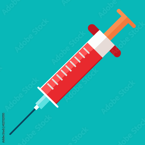 syringe with needle logo icon