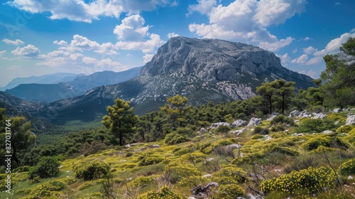 Scenic Hiking in Athens Enjoying the Beautiful Views of Hymettos Mountain Range © TheWaterMeloonProjec