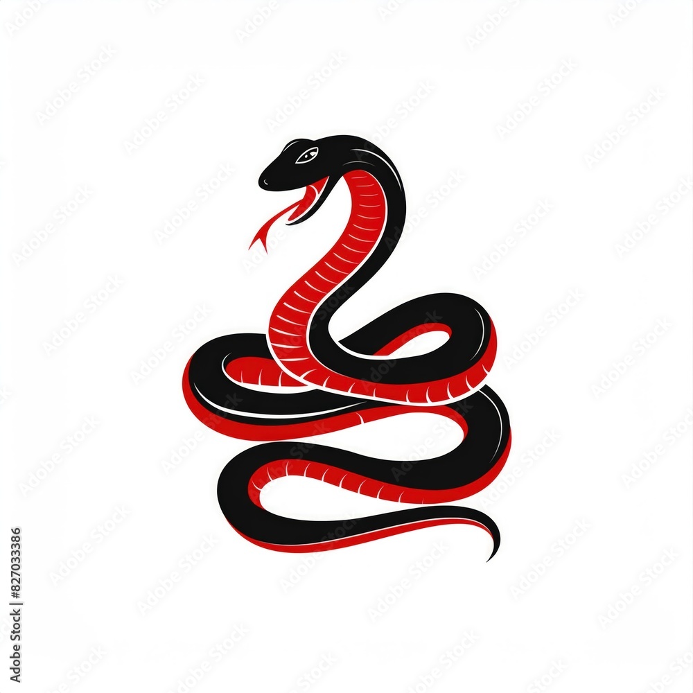 Obraz premium snake illustration art design or logo snake or icon snake or vector snake