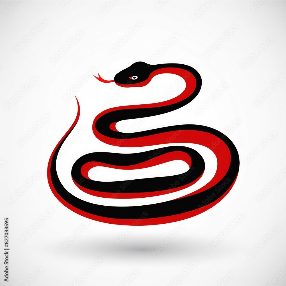 Naklejka premium snake illustration art design or logo snake or icon snake or vector snake