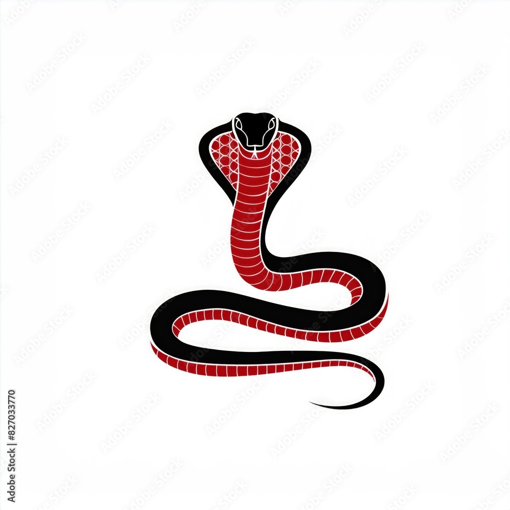 Obraz premium snake illustration art design or logo snake or icon snake or vector snake