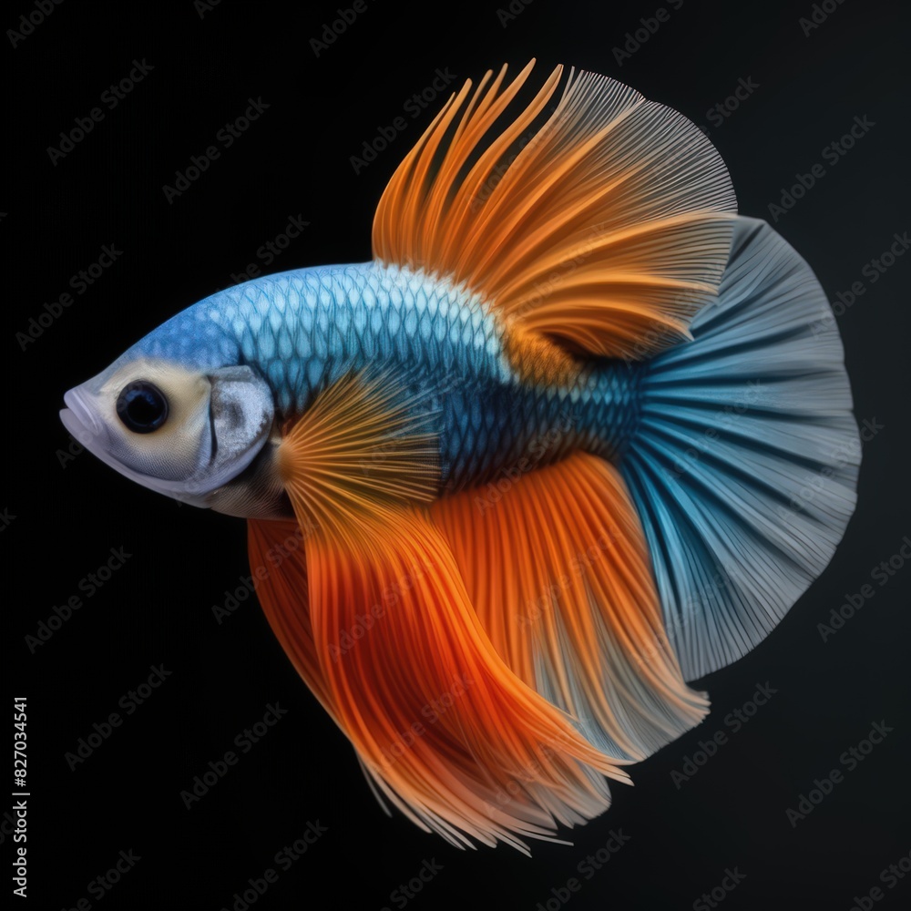 Fototapeta premium betta fish Double Tail or Double Tail Betta
