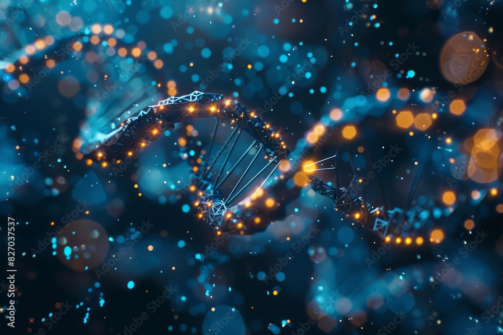 The development of a new mRNA vaccine is shown in a close up The development of a new mRNA vaccine is shown in a close up