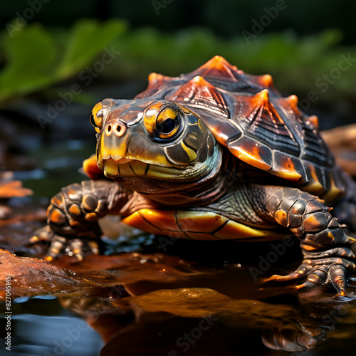 the beautiful Sonora mud turtle photo