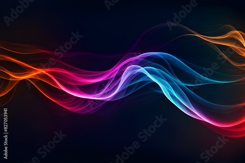 abstract neon waves background, backgrounds 
