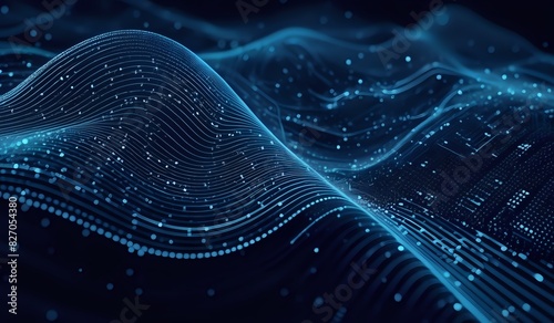 Digital backdround ideal for technological operations, neural networks, AI, data transmission and encryption, digital archives, audio and visual representations, scientific research