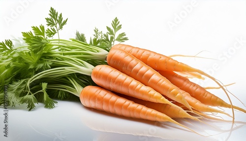 Delicious carrots cut out 