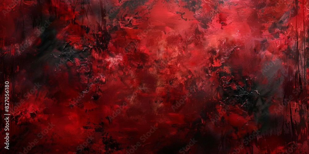 Abstract red and black textured background with dynamic brush strokes and splashes, creating a bold and intense visual impact with a sense of movement and energy. red grunge wall texture, halloween Abstract red and black textured background with dynamic brush strokes and splashes, creating a bold and intense visual impact with a sense of movement and energy. red grunge wall texture, halloween