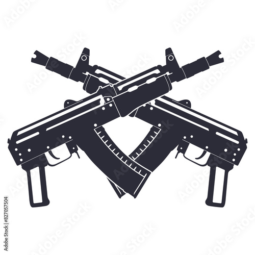 guns logo design icon vector