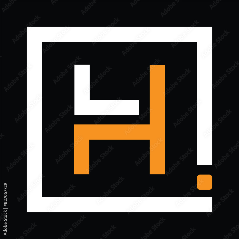 h latter initial logo design icon h latter initial logo design icon