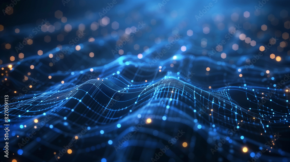Abstract Depiction of Data Analysis and Big Data Connectivity, Highlighting Futuristic Technology for Promotional Backdrops Abstract Depiction of Data Analysis and Big Data Connectivity, Highlighting Futuristic Technology for Promotional Backdrops
