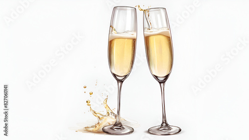 Two champagne glasses  © Alesha