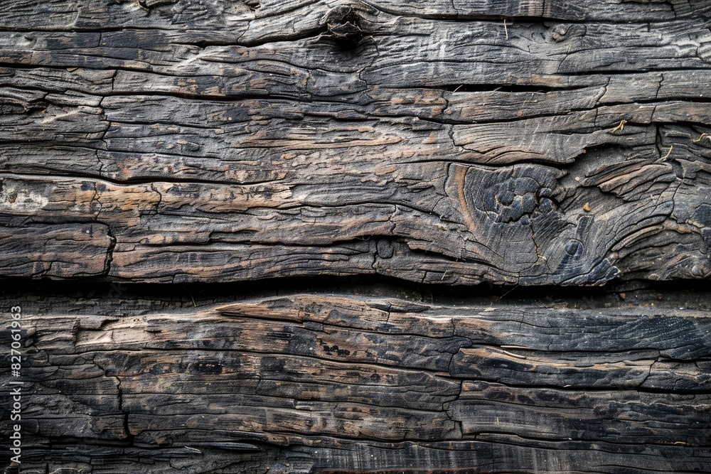 Old wood grunge texture closeup style - generative ai Old wood grunge texture closeup style - generative ai