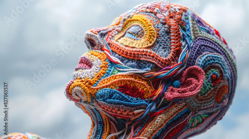 Crochet creates the human body. Show off your crochet creations with beautiful patterns and detailed stitching. ,human body © VRAYVENUS