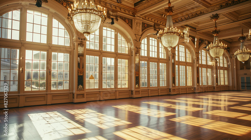 In the grand ballroom of a historic building  whose walls still tell the stories of times gone by  you can feel the spirit of the past floating in the air.